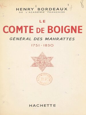 cover image of Le comte de Boigne